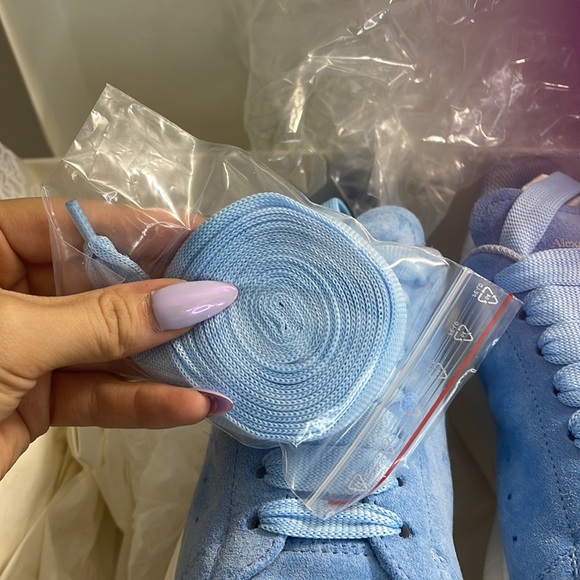 NEW Alexander McQueen Oversized Blue Suede Sneakers - Picture 7 of 13